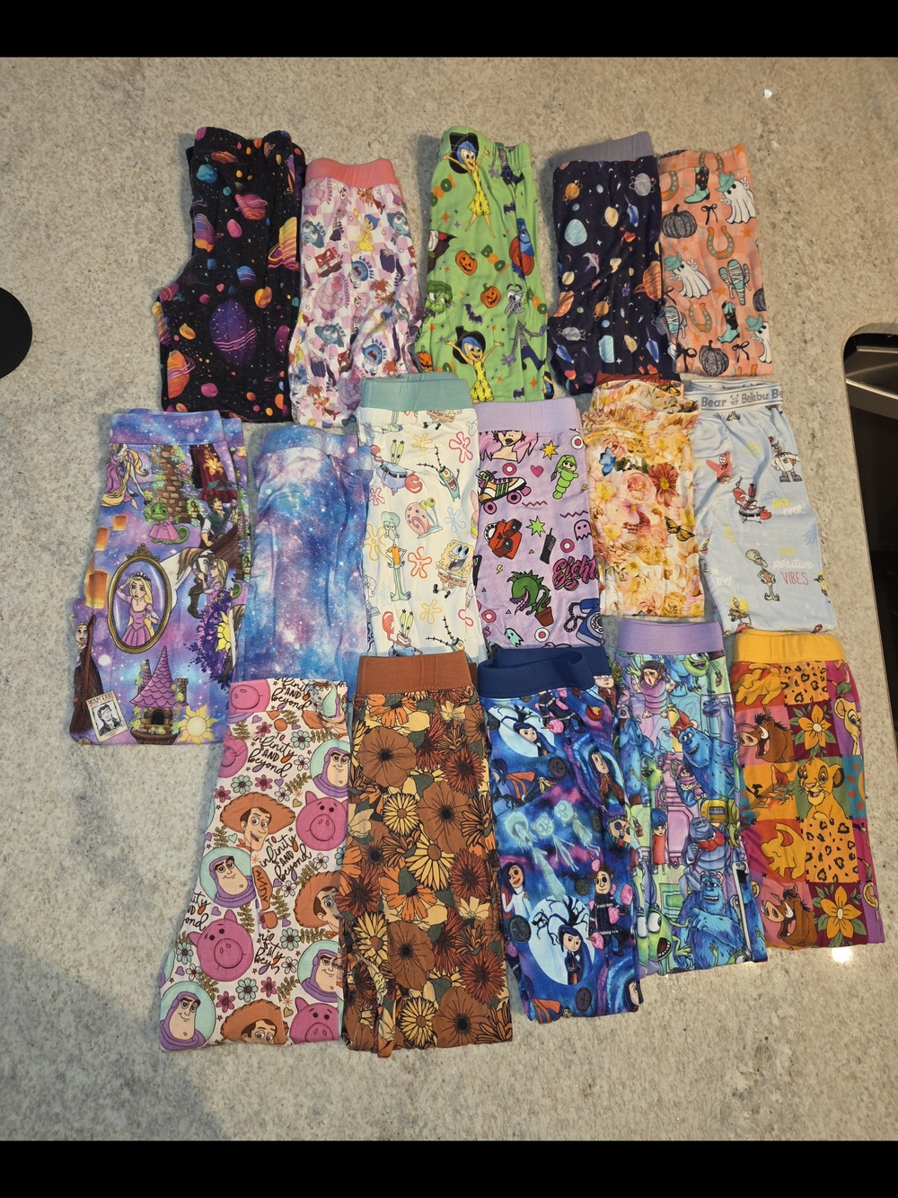 Large Bundle of 3t Bamboo Legging Pants